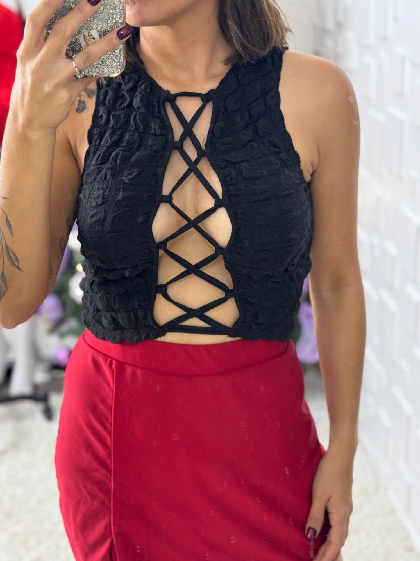 Midnight Lace Top