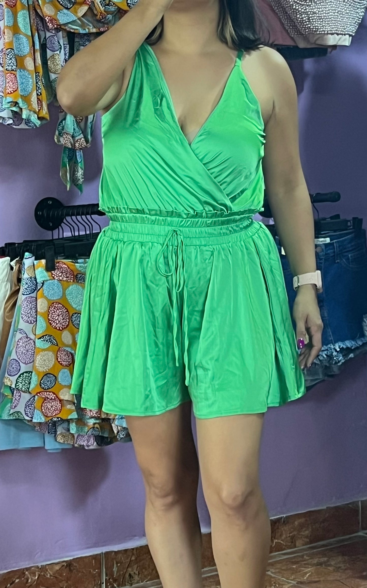 Romper green